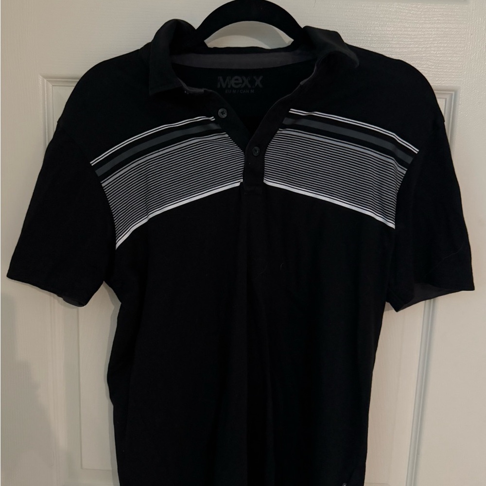 Mexx Men's Polo Shirt in Black and White
